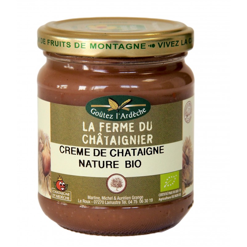 Crème de marrons : artisanale, Ardèche, châtaignes, maison