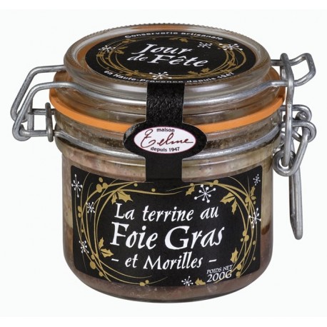 Terrine au foie gras et morilles