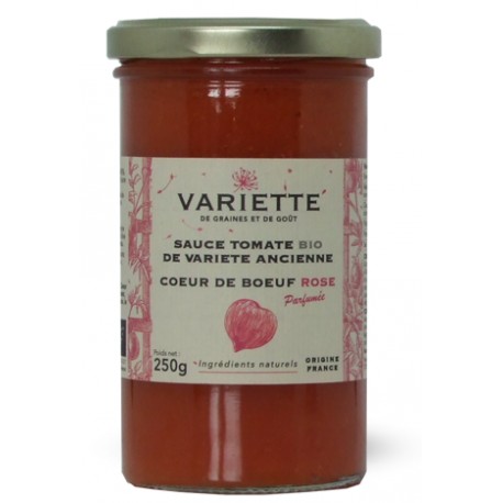 Sauce tomate de variété ancienne coeur de boeuf rouge