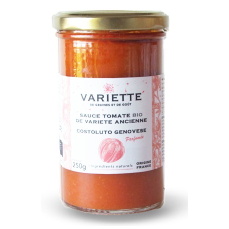 Sauce tomate de variété ancienne costoluto genovese