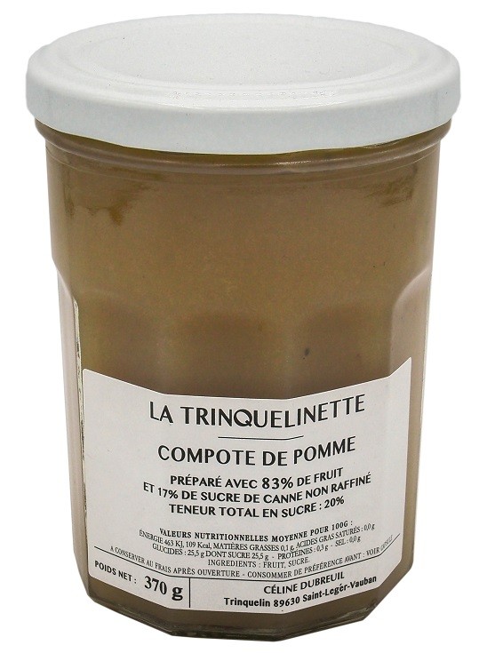 Compote de pomme artisanale Trinquelinette - Achat /vente en ligne
