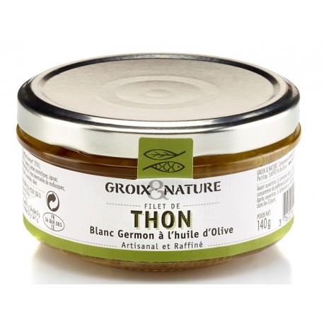 Filet  de thon germon à l'huile d'olive - Groix Nature