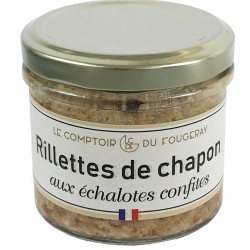 Capon rillettes with candied shallots