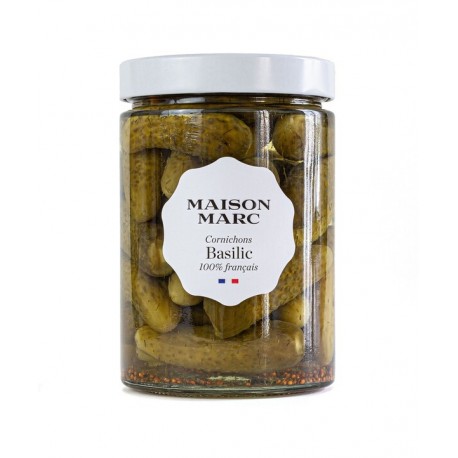 French Pickles with Basil