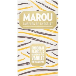Chocolat Marou Blanc 44% à la vanille Vietnamienne