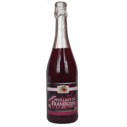 Sparkling raspberries (non-alcoholic)