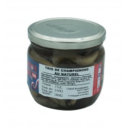 Trio de champignons au naturel