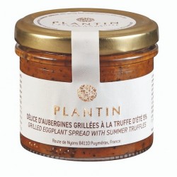 délice d'aubergines grillées à la truffe d'été -Maison Plantin
