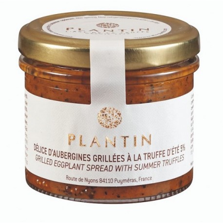 délice d'aubergines grillées à la truffe d'été -Maison Plantin