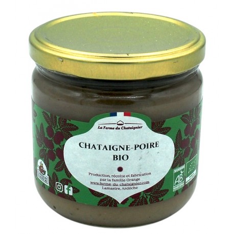 Crème de châtaignes poire d'Ardèche